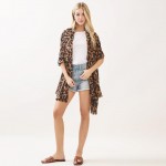 Wholesale leopard Print Scarf One Fits Most Polyester