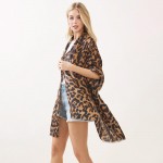 Wholesale leopard Print Scarf One Fits Most Polyester
