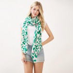 Wholesale leopard Print Scarf One Fits Most Polyester