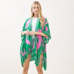 Wholesale floral Print Kimono One Fits Most Viscose