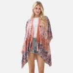 Wholesale bohemian Floral Paisley Print Kimono One Fits Most Viscose