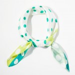 Wholesale polka Dot Color Block Print Bandana Scarf Multi Use Scarf Bandana Bag