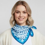 Wholesale polka Dots Print Bandana Scarf Multi Use Scarf Bandana Bag Tie ETC L W
