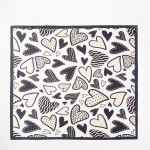 Wholesale heart Print Bandana Scarf Multi Use Scarf Bandana Bag Tie ETC L W Poly