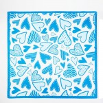 Wholesale heart Print Bandana Scarf Multi Use Scarf Bandana Bag Tie ETC L W Poly