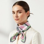 Wholesale abstract Leopard Print Bandana Scarf Multi Use Scarf Bandana Bag Tie E