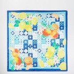 Wholesale citrus Mosaic Print Bandana Scarf Multi Use Scarf Bandana Bag Tie ETC