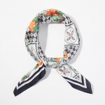 Wholesale mediterranean Mosaic Print Bandana Scarf Multi Use Scarf Bandana Bag T