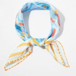 Wholesale abstract Tribal Print Bandana Scarf Multi Use Scarf Bandana Bag Tie ET