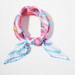 Wholesale abstract Tribal Print Bandana Scarf Multi Use Scarf Bandana Bag Tie ET