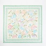 Wholesale retro Floral Print Bandana Scarf Multi Use Scarf Bandana Bag Tie ETC L