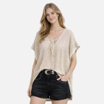 Do Everything In Love Crochet Poncho 

- Approximately 23.6" L X 29.5" W
- 100% Polyester 