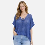 Do Everything In Love Crochet Poncho 

- Approximately 23.6" L X 29.5" W
- 100% Polyester 