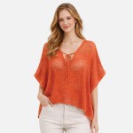 Do Everything In Love Crochet Poncho 

- Approximately 23.6" L X 29.5" W
- 100% Polyester 