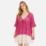 Do Everything In Love Crochet Poncho 

- Approximately 23.6" L X 29.5" W
- 100% Polyester 