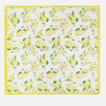 Wholesale floral Lemon Print Bandana Scarf Multi Use Scarf Bandana Bag Tie ETC L