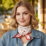 Wholesale sea Shell Starfish Print Bandana Scarf Multi Use Scarf Bandana Bag Tie