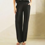 Wholesale rise Palazzo Pants Pack Elastic Free Waistband Two Side Pockets Ultra