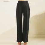 Wholesale rise Palazzo Pants Pack Elastic Free Waistband Two Side Pockets Ultra