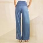 Wholesale rise Palazzo Pants Pack Elastic Free Waistband Two Side Pockets Ultra