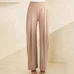 Wholesale rise Palazzo Pants Pack Elastic Free Waistband Two Side Pockets Ultra
