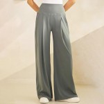 Wholesale rise Palazzo Pants Pack Elastic Free Waistband Two Side Pockets Ultra