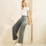 Wholesale rise Palazzo Pants Pack Elastic Free Waistband Two Side Pockets Ultra