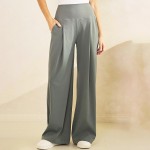 Wholesale rise Palazzo Pants Pack Elastic Free Waistband Two Side Pockets Ultra