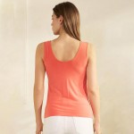 Wholesale reversible U V Neck Modal Tank Top Pack Seamless Soft Stretchy Modal S