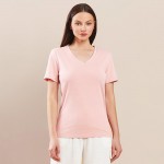 Wholesale v Neck T Shirt Pack Relaxed Straight Silhouette Cotton