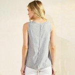Wholesale raw Edge Tank Top Pack Round Neck Soft Touch Cotton