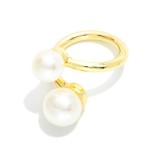 Wholesale do Everything Love Wrap Scarf Ring Pearls L