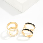 Wholesale do Everything Love Metal I Enamel Scarf Ring L