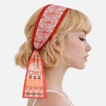 Wholesale do Everything Love Double Sided Aztec Print Skinny Scarf Multi Use Sca