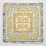 Wholesale baroque Print Bandana Scarf Multi Use Scarf Bandana Bag Tie ETC L W Po