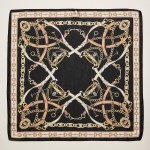 Wholesale horse Bit Print Bandana Scarf Multi Use Scarf Bandana Bag Tie ETC L W