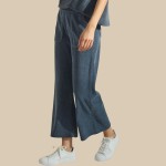 Wholesale women s Leg Corduroy Cropped Pants Pack Relaxed Fit Cropped Pants Elas