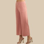 Wholesale women s Leg Corduroy Cropped Pants Pack Relaxed Fit Cropped Pants Elas