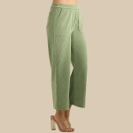 Wholesale women s Leg Corduroy Cropped Pants Pack Relaxed Fit Cropped Pants Elas