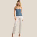 Wholesale ribbed Thin Strapped Seamless Tank Pack Fitted Straight Neckline Simpl