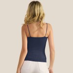Wholesale ribbed Thin Strapped Seamless Tank Pack Fitted Straight Neckline Simpl