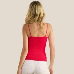 Wholesale ribbed Thin Strapped Seamless Tank Pack Fitted Straight Neckline Simpl
