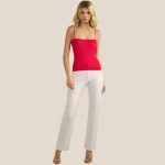 Wholesale ribbed Thin Strapped Seamless Tank Pack Fitted Straight Neckline Simpl