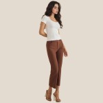 Wholesale scoop Neck Short Sleeve Top Fitted Silhouette Seamless Soft Stretchy N