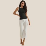 Wholesale reversible Neck Two Tank Top Fitted Silhouette Soft Stretchy Nylon Spa