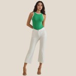 Wholesale reversible Neck Two Tank Top Fitted Silhouette Soft Stretchy Nylon Spa