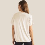 Wholesale loose Fit Short Sleeve Top Pack Ribbed Crew Neckline Short Sleeve Curv