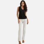 Wholesale ribbed Loose V Neck Tank Top Pack V Neckline Sleeveless Relaxed Fit Ri