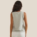 Wholesale ribbed Loose V Neck Tank Top Pack V Neckline Sleeveless Relaxed Fit Ri