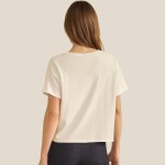 Wholesale cotton Crewneck Cropped Short Sleeve Top Pack Relaxed Fit Soft Breatha